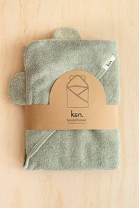 Kiin Hooded Towel. Sage