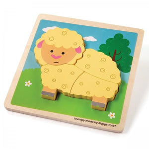 BIGJIGS -  Chunky Lift Out Puzzle - Sheep