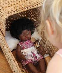 Miniland Doll Anatomically Correct Baby, African Girl 38cm