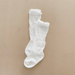 Susukoshi Organic Knee High Lace Socks