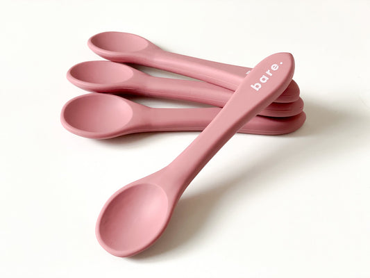 bare. Silicone Spoon.  Dusty Rose
