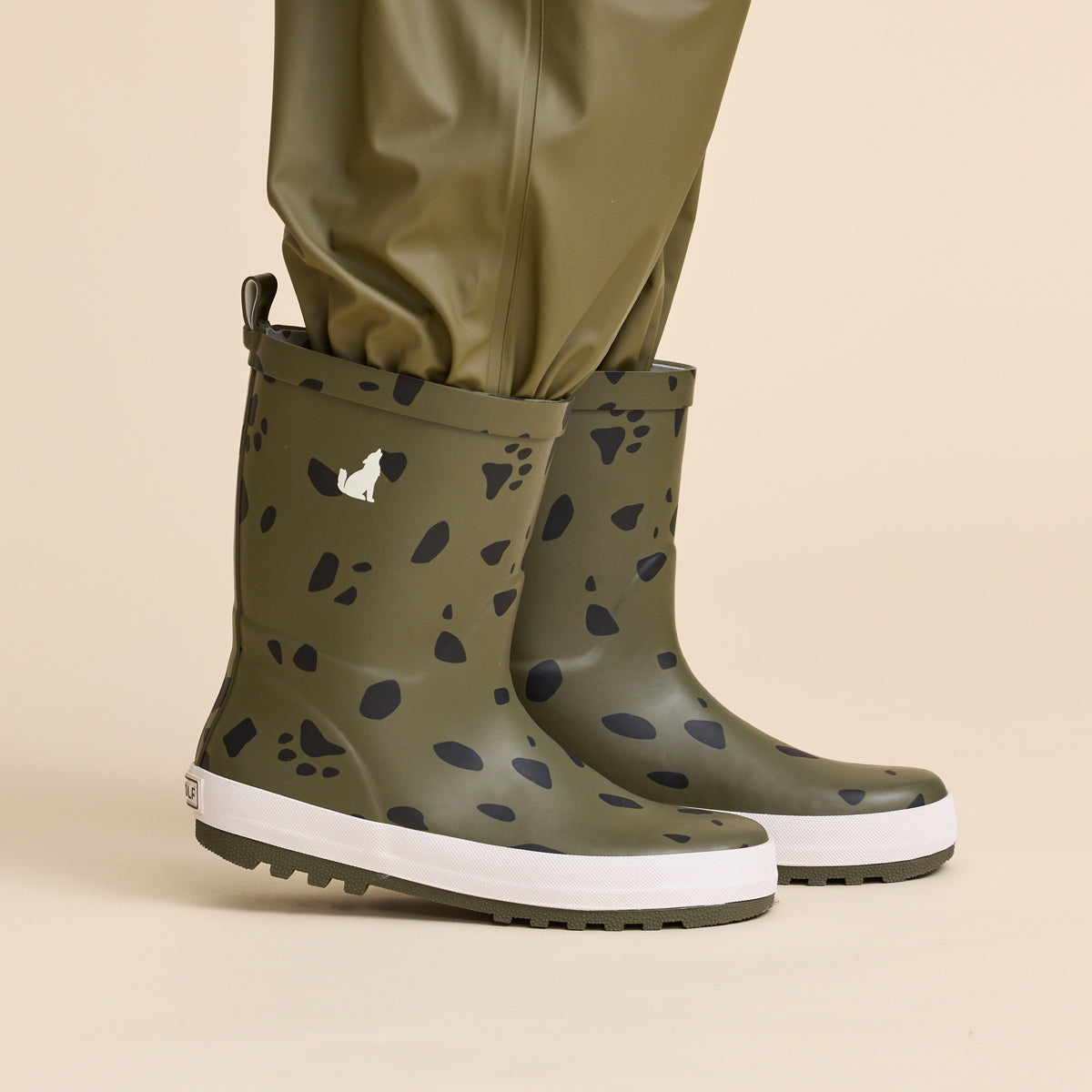 Crywolf Rain Boots Khaki Stones