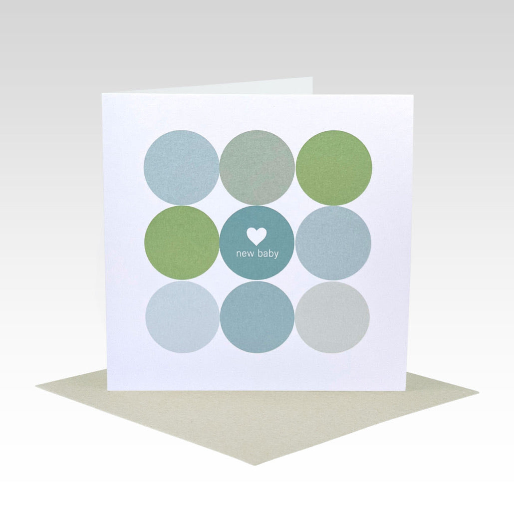 Rhicreative Greeting Card - Mint Spot New Baby