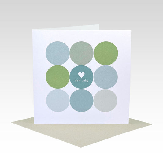 Rhicreative Greeting Card - Mint Spot New Baby