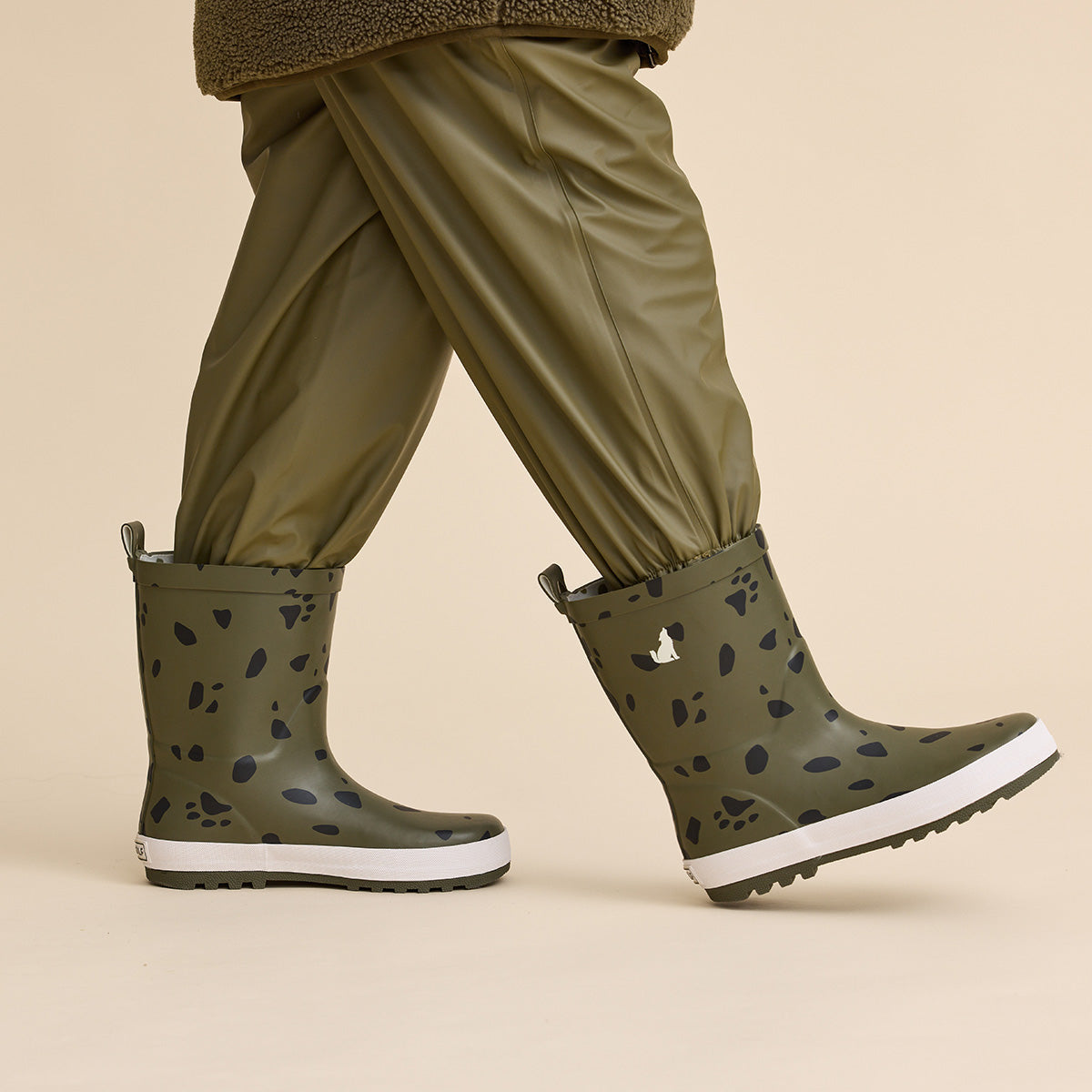 Crywolf Rain Boots Khaki Stones