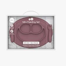 EzPz Mini Feeding Set Mauve