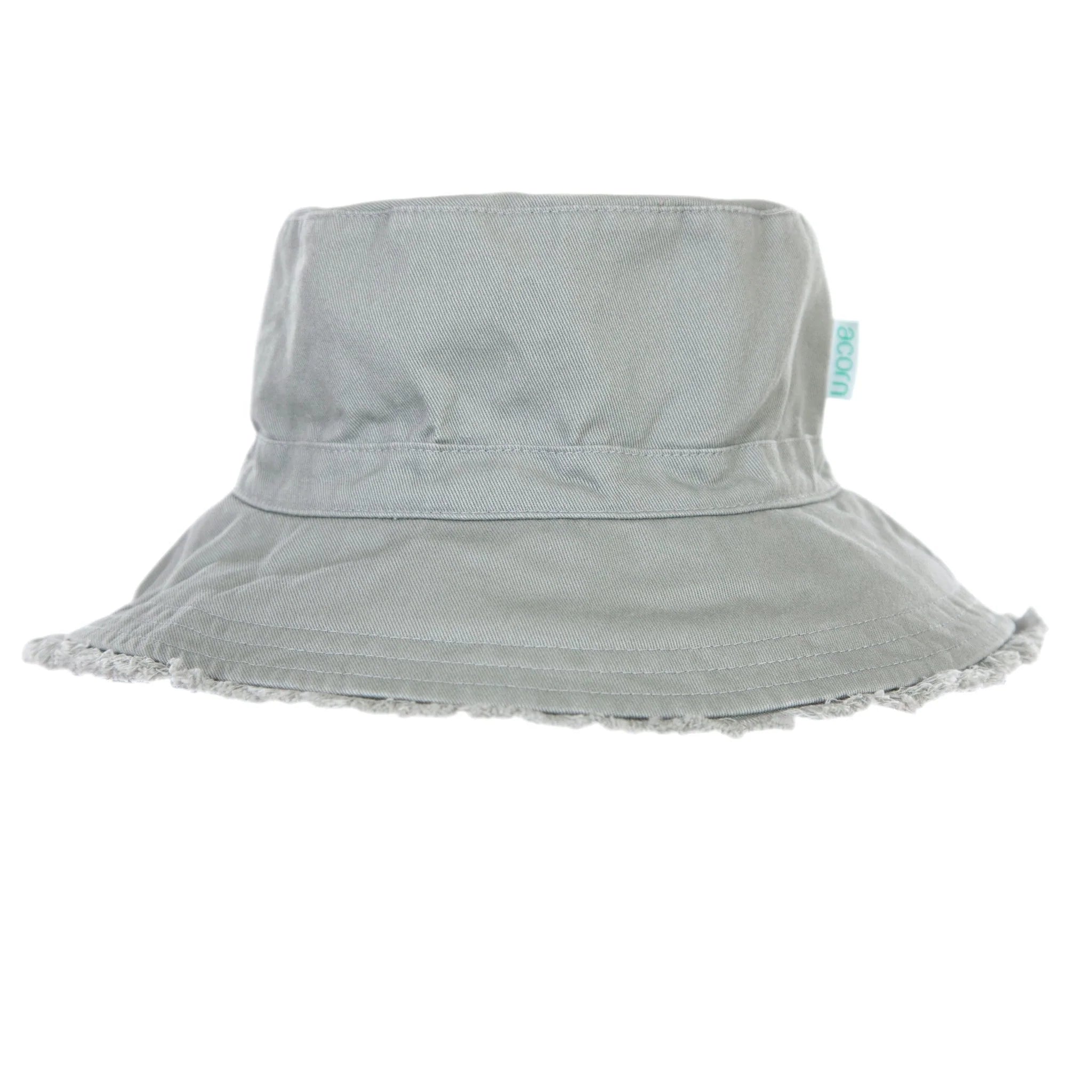 Acorn Kids Sunhats - Khaki Frayed Bucket Hat