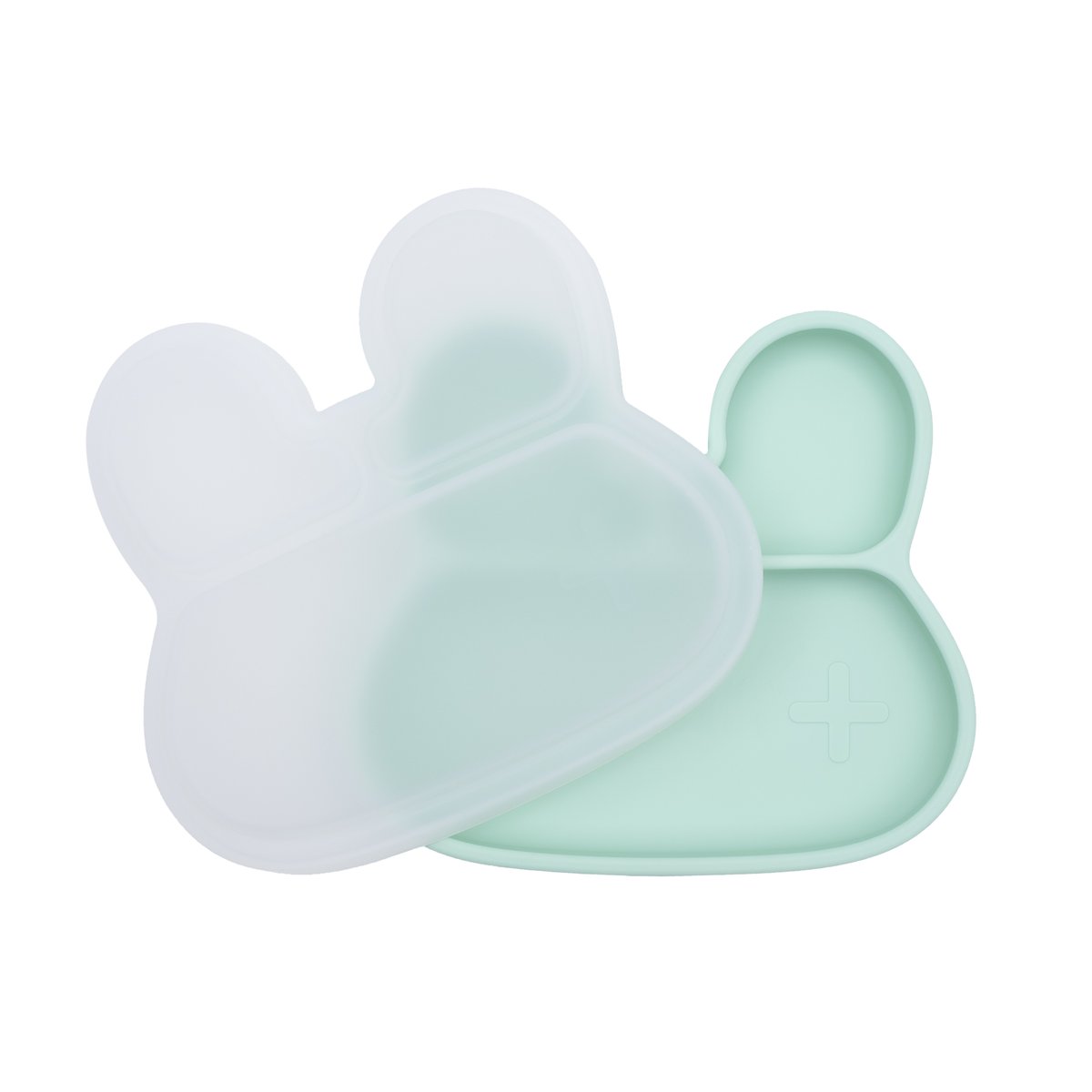 We Might Be Tiny Stickie Plate Lid. Clear Bunny