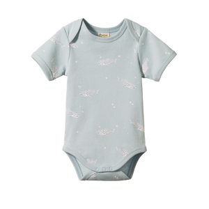 Nature Baby Short Sleeved Bodysuit - Spotted Whale Shark Print