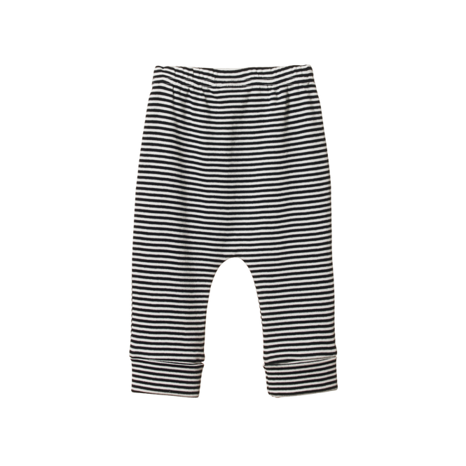 Nature Baby Cotton Drawstring Pants - Navy Stripe