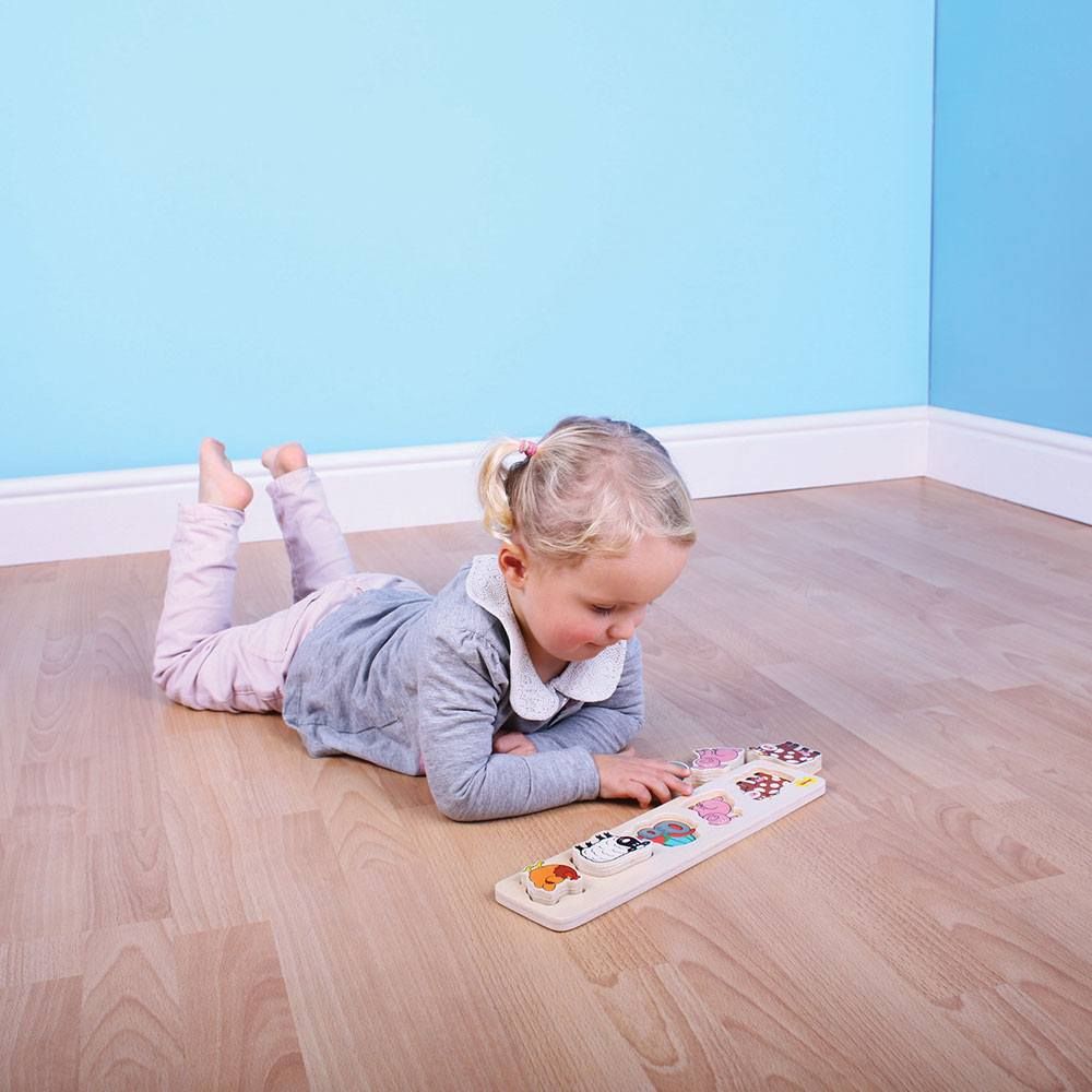 BIGJIGS -  Chunky Lift and Match Farm Puzzle