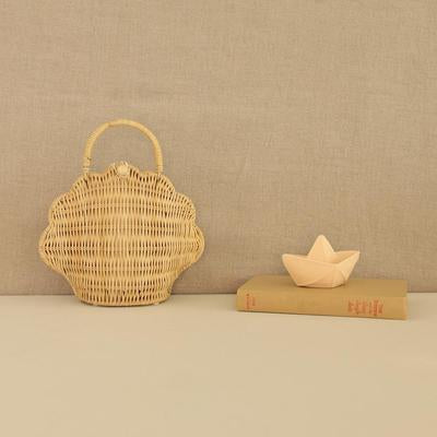 Olli Ella Rattan Shell Bag