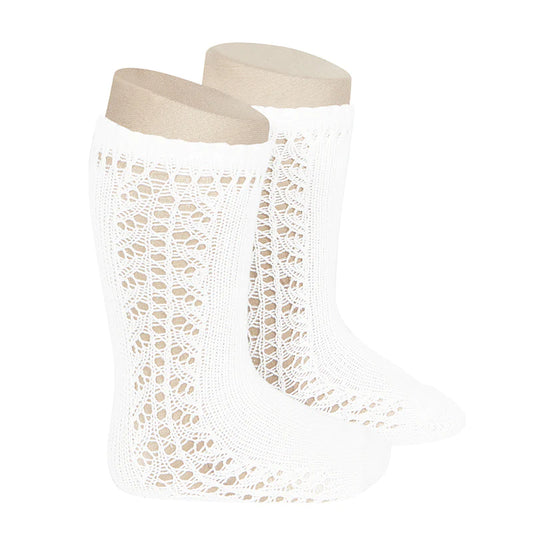 Condor - Knee High Openwork Socks. Pink 2592/2 COL 200