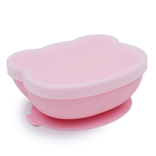 We Might Be Tiny Bear Stickie Bowl. Powder Pink