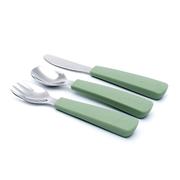 We Might Be Tiny Toddler Feedie Cutlery Set. Sage