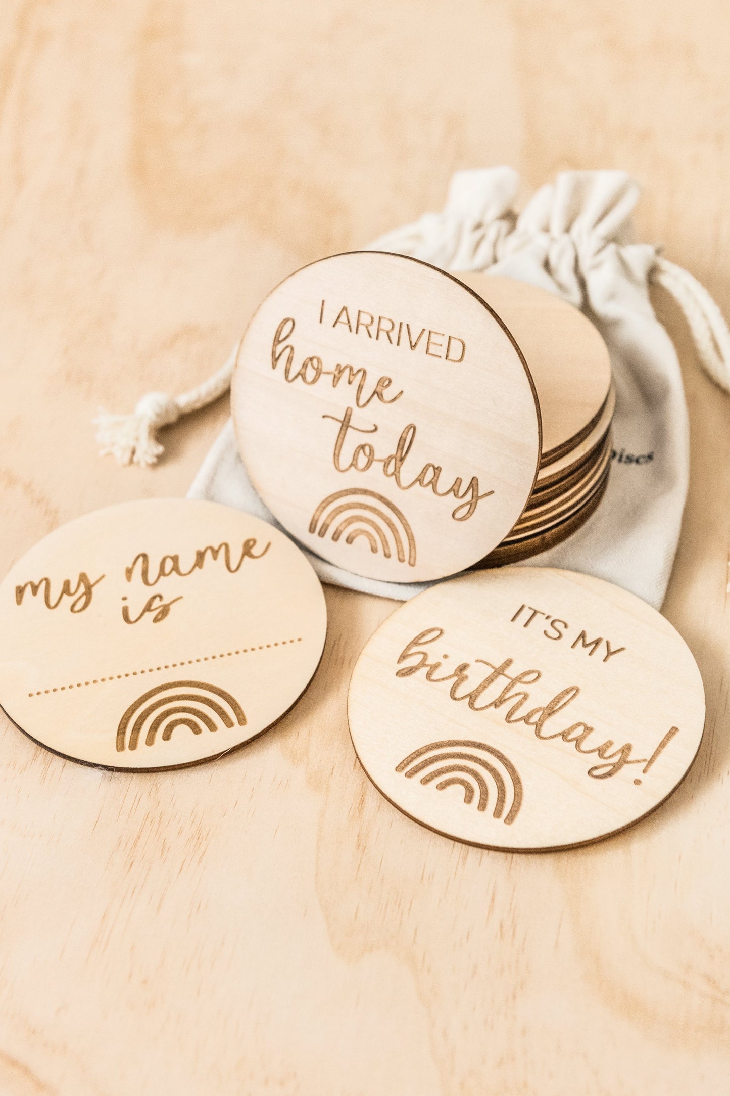 Kiin Baby Milestone Wooden Discs